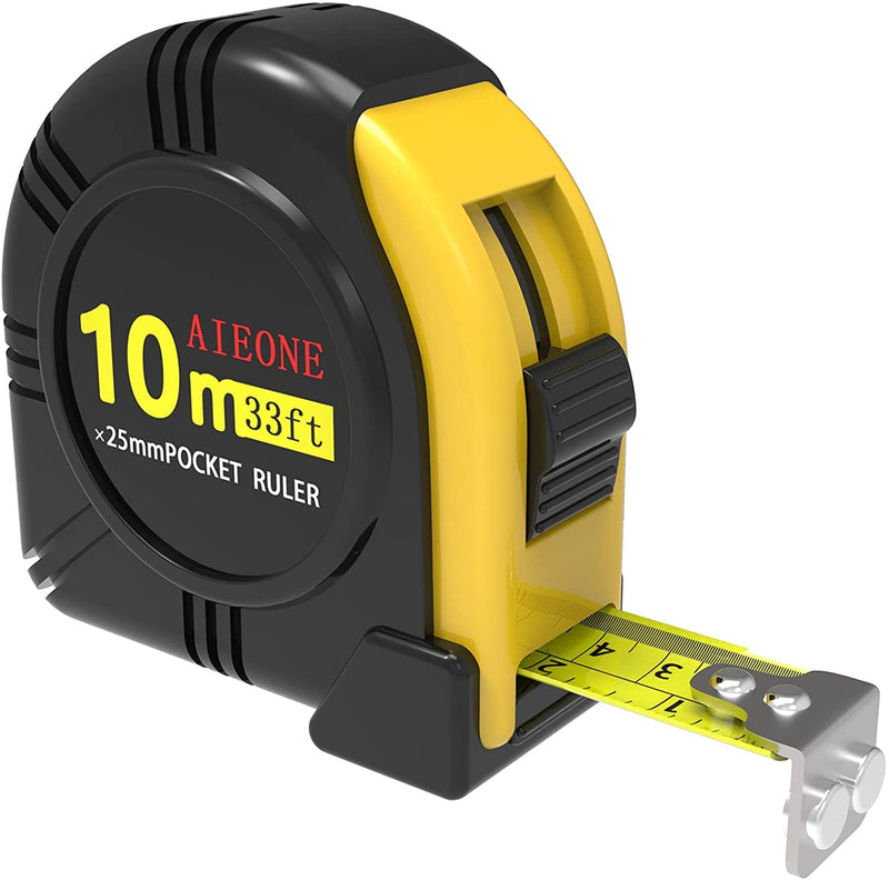 10ft Measuring Tape With Fractions Marked Retractable Tape Measure