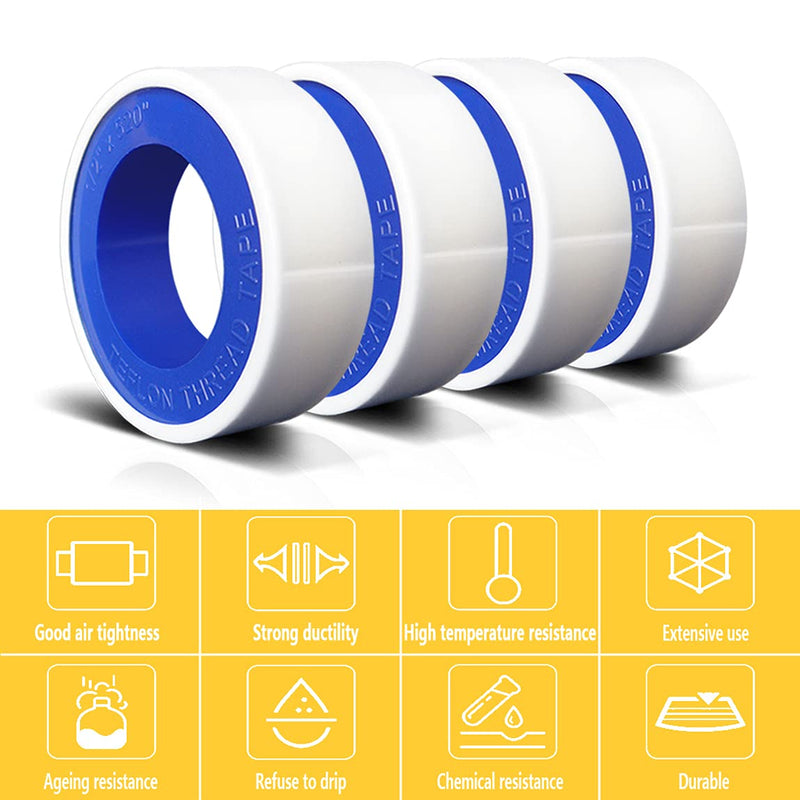 PTFE Teflon® Thread Seal Tape - 0.4 Density 1/2 x 520' – Fresh Water  Systems