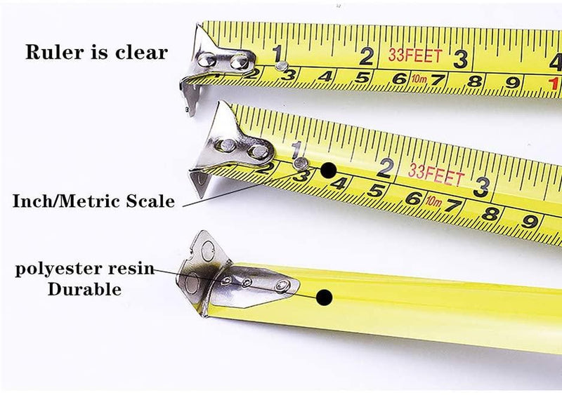 1m 3m 5m 7½m 10m Retractable Tape Measure Metric / Imperial Measuring Tapes  Rule