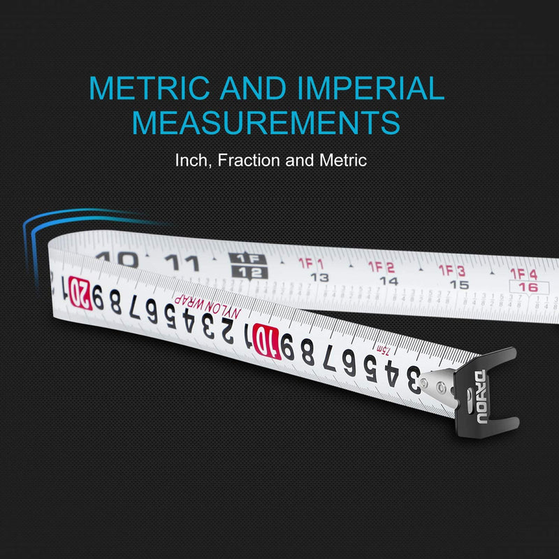 Ironton 25ft. Wide Blade Tape Measure, Model# DF-NTE-P02